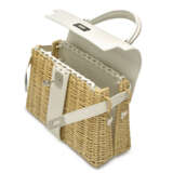 A LIMITED EDITION WHITE SWIFT LEATHER & OSIER MINI PICNIC KELLY WITH PALLADIUM HARDWARE - Foto 6