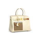 A LIMITED EDITION NATA, CHAI, CUIVRE, LIME & MAUVE SYLVESTRE SWIFT LEATHER COLORMATIC BIRKIN 30 WITH GOLD HARDWARE - Foto 2