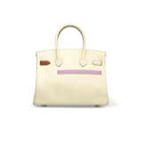 A LIMITED EDITION NATA, CHAI, CUIVRE, LIME & MAUVE SYLVESTRE SWIFT LEATHER COLORMATIC BIRKIN 30 WITH GOLD HARDWARE - Foto 3