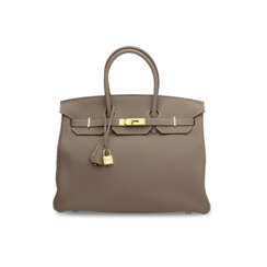 AN &#201;TOUPE TOGO LEATHER BIRKIN 35 WITH GOLD HARDWARE