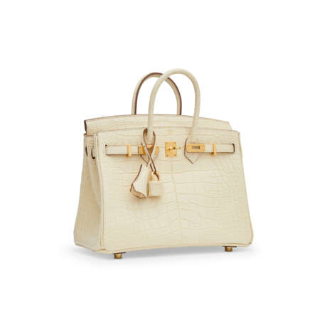 A MATTE VANILLE ALLIGATOR BIRKIN 25 WITH GOLD HARDWARE - photo 2