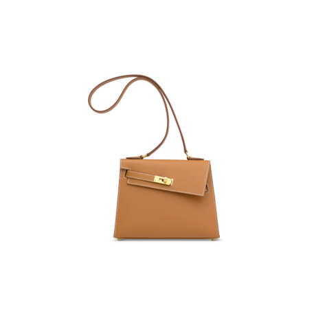 A LIMITED EDITION GOLD EPSOM LEATHER MINI DESORDRE KELLY 20 WITH GOLD HARDWARE - photo 3