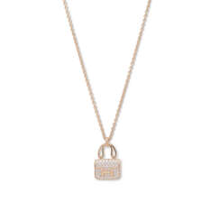 AN 18K ROSE GOLD &amp; DIAMOND CONSTANCE PENDANT NECKLACE