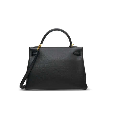 A BLACK TOGO LEATHER RETOURN&#201; KELLY 32 WITH GOLD HARDWARE - фото 3