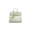 A GRIS PERLE OSTRICH BIRKIN 25 WITH GOLD HARDWARE - Auction archive