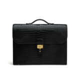 A MATTE BLACK POROSUS SAC &#192; D&#201;P&#202;CHES WITH GOLD HARDWARE - фото 6