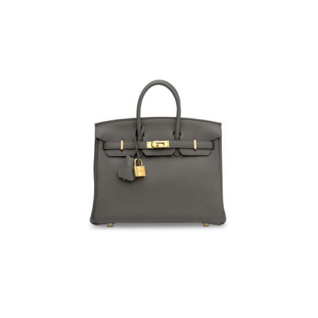 AN &#201;TAIN TOGO LEATHER BIRKIN 25 WITH GOLD HARDWARE - фото 1