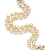 Two strand pearl necklace with roun… - фото 2