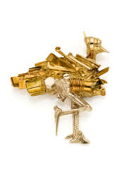 CESAR
Bi-coloured gold brooch, g 18…