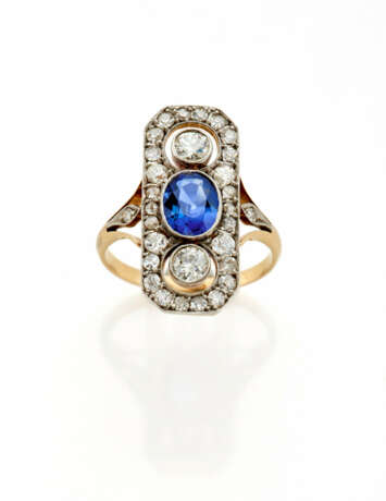 Oval ct. 1.00 circa sapphire and ol… - photo 1