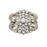 Diamond white gold brooch, round ct… - Foto 1