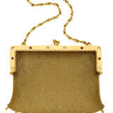 Yellow gold mesh purse accented wit… - photo 1