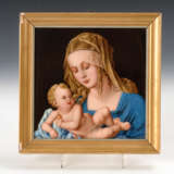 Porzellangemälde: Madonna mit Kind, Hutschenreuther. - Foto 1