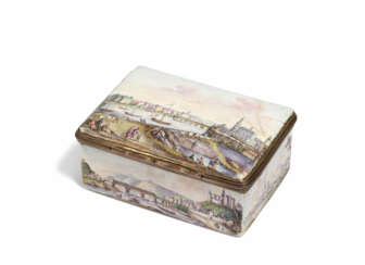 Snuff box with landscape views of Albertine Saxony