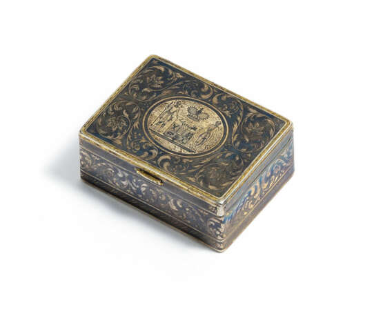 Snuff box with princely coat of arms and city map of Veliki Ustjug - фото 1