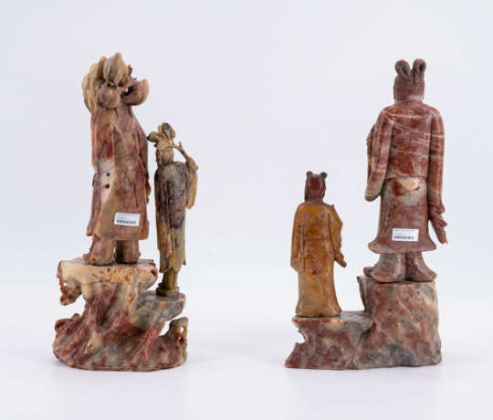 Impressive group of 30 figural soapstone carvings - фото 5