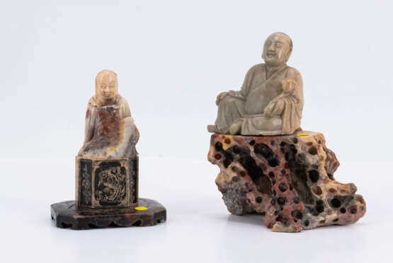 Impressive group of 30 figural soapstone carvings - фото 23