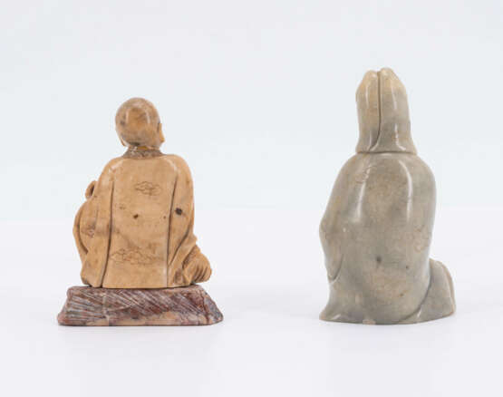 Impressive group of 30 figural soapstone carvings - photo 26