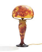 Cristallerie d'Emile Gallé. Small Table Lamp with Cherry Blossom Branches