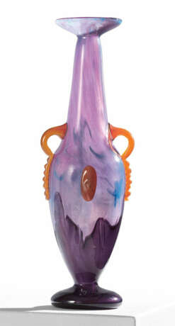 Slim amphora vase with handles - photo 1