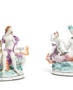 Aelteste Volkstedter Porcelain Factory. Large ensembles Triton and Naiad