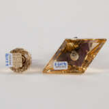 Small perfume flacon and larger flacon made of amethyst & citrine - фото 4