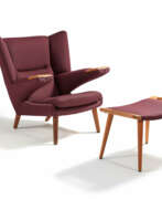 Hans Jørgensen Wegner. New Pappa Bear Chair with matching footstool