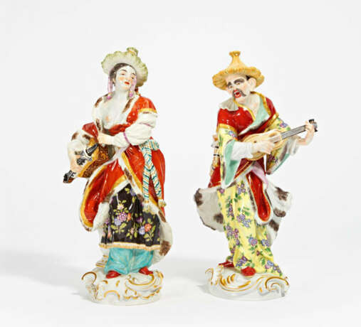 Malabar couple with guitar and hurdy-gurdy - Foto 1