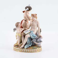 Mythological ensemble with Venus, Cupid and Hermes