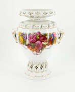 KPM - Royal Porcelain Manufactory Berlin. Large vase with flower decor