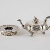 Five piece coffee and tea set with thistle and rose decor - photo 2