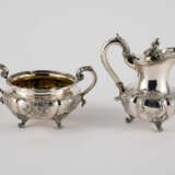 Five piece coffee and tea set with thistle and rose decor - photo 9