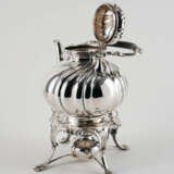 Large teapot with twisted features on rechaud - photo 5