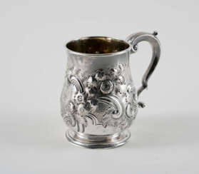 Large mug with floral relief