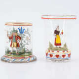 Zwei Historismus-Gläser mit figürlichen Dekoren - photo 1
