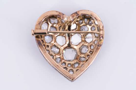 Heart brooch - фото 2