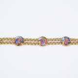 Gold bracelet with painted plaques - photo 2