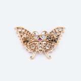 Butterfly Diamond Brooch - фото 3