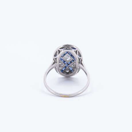 Sapphire Diamond Ring - Foto 3