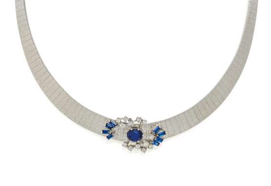 Sapphire Diamond Necklace - Foto 1