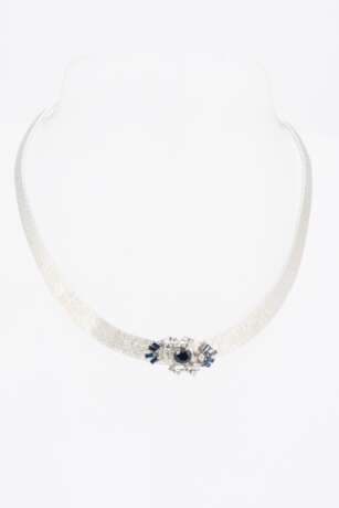 Sapphire Diamond Necklace - photo 2