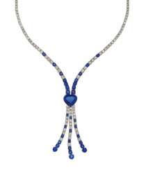 Sapphire Diamond Necklace