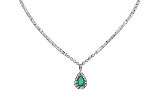 Emerald Diamond Necklace - Foto 1