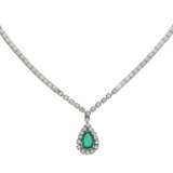 Emerald Diamond Necklace - фото 1