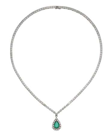 Emerald Diamond Necklace - photo 2