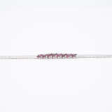 Ruby-diamond set: necklace, ear studs/clips and bracelet - photo 4