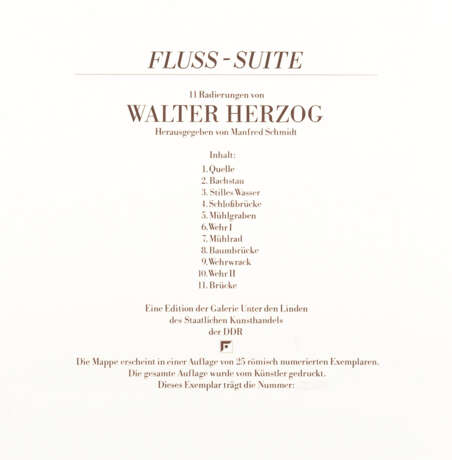 HERZOG, Walter: "Fluss-Suite", - Foto 1