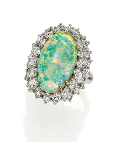 Opal Diamond Ring - фото 1