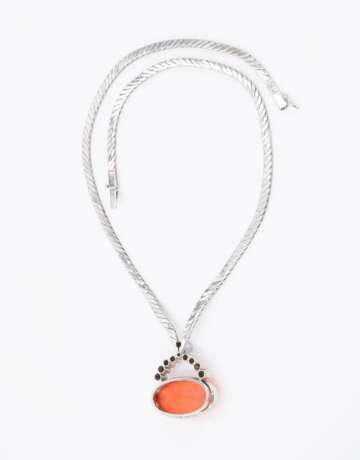 Coral Diamond Necklace - фото 4