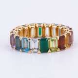 Rainbow Gemstone Ring - photo 3
